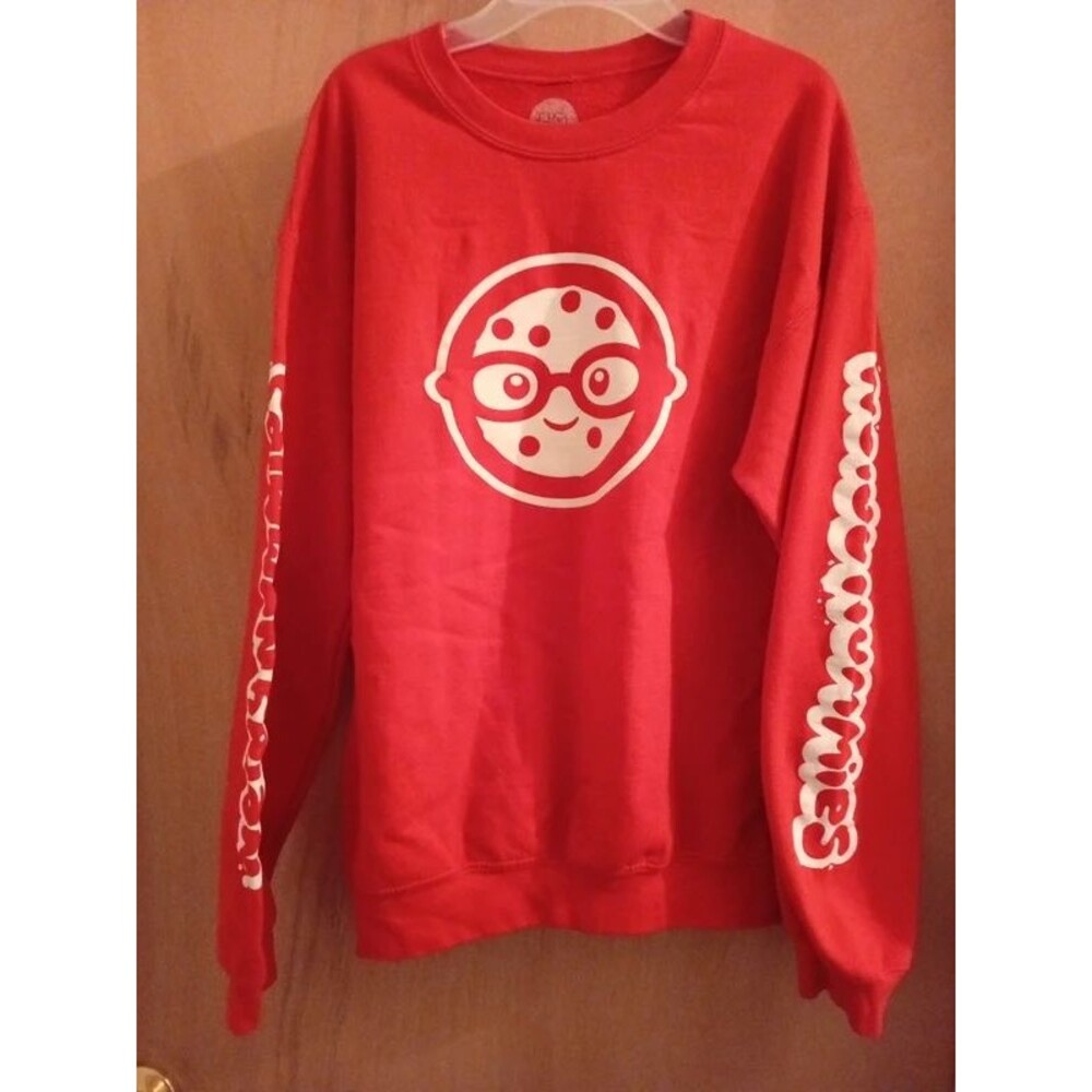 Nerdy Nummies red Smart Cookie sweatshirt Ladies size M